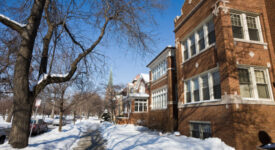 North Humboldt Boulevard in the Logan Square neighborhood of Chicago, on the Northwest Side